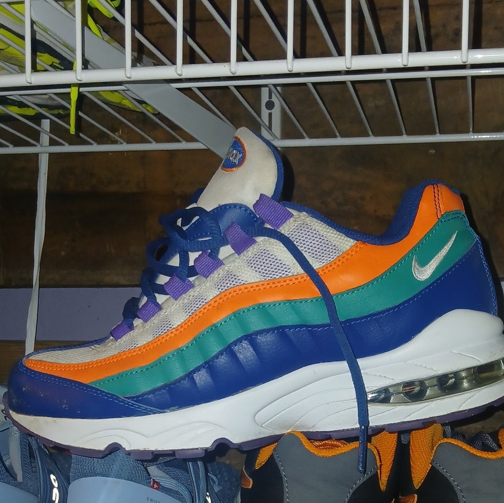 Nike Kids Air Max 95 Blue Orange Green Sneakers